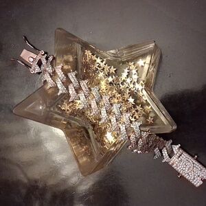 Prong Set Cuban Link CZ Bracelet